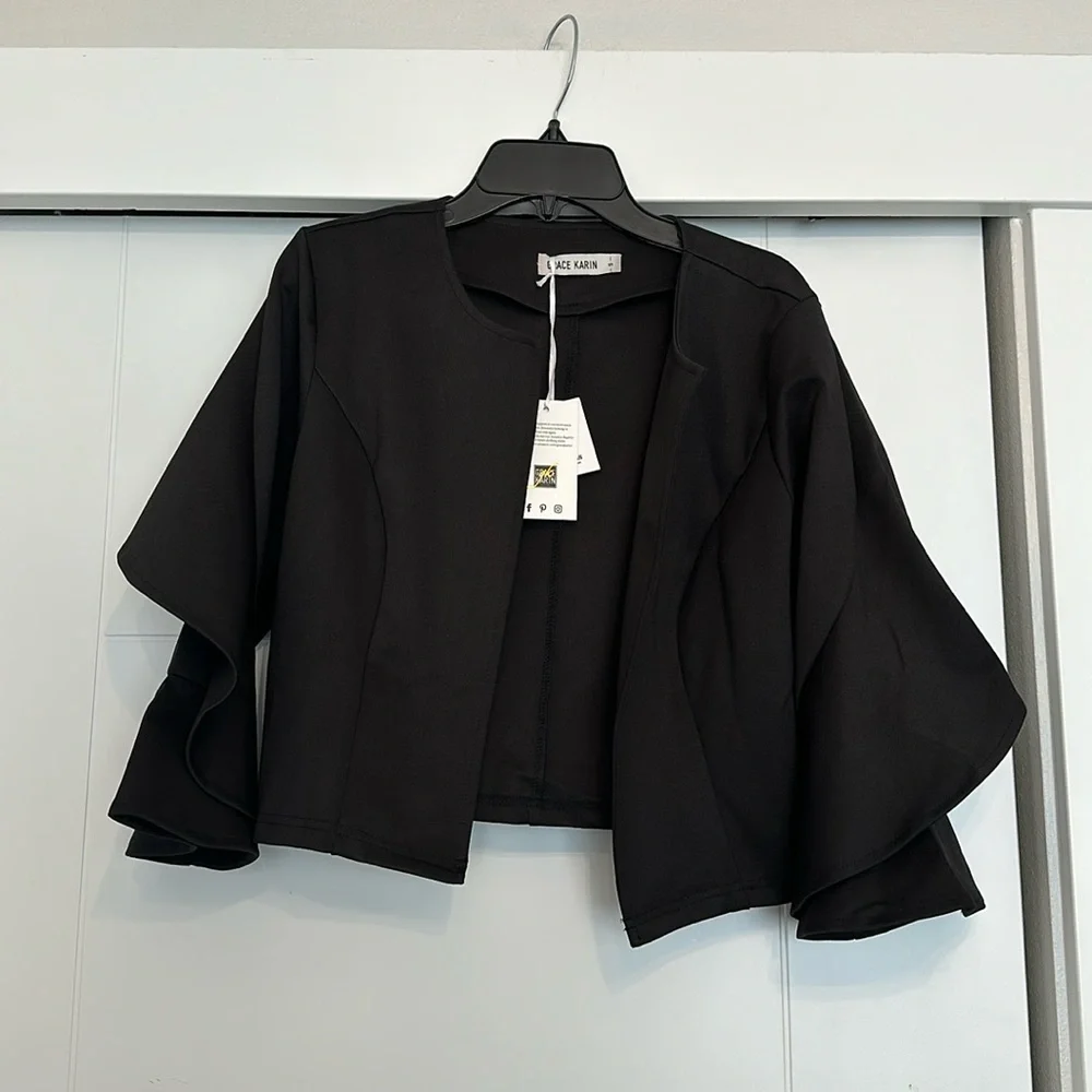 (NWT) GRACE KARIN Cropped Jacket - Picture 1 of 3